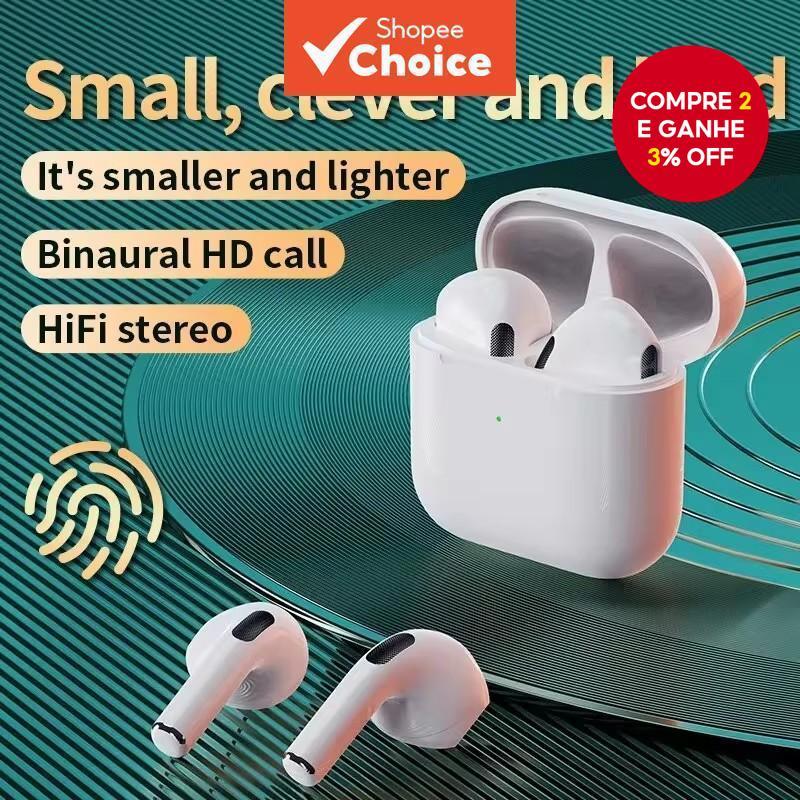 PDP Gem Pro 4 Fones De Ouvido Sem Fio Bluetooth TWS De Longa Duração Portáteis Para Jogos Esportivos HiFi Smartphones Es