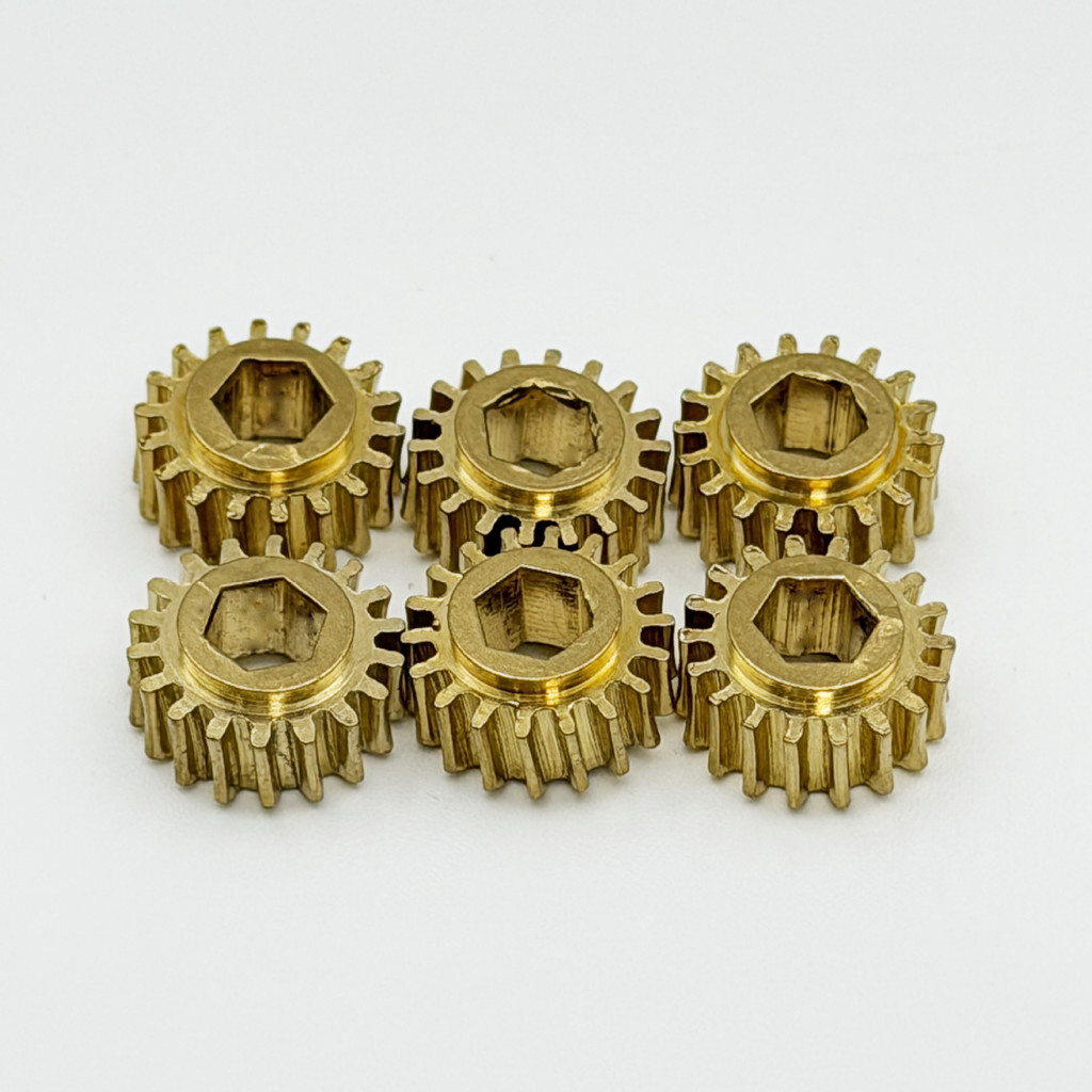 Botão De Corda De Guitarra De Latão Com 18 Dentes , Engrenagem Externa , 12mm Interna , Acessórios De