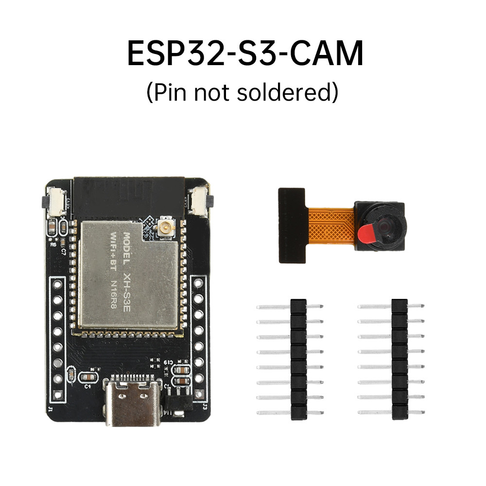 ESP32-S3-CAM N16R8 Core Board Câmera OV2640 Integrada Porta Dupla Tipo C Módulo Bluetooth WiFi Placa Principal Ideal Par