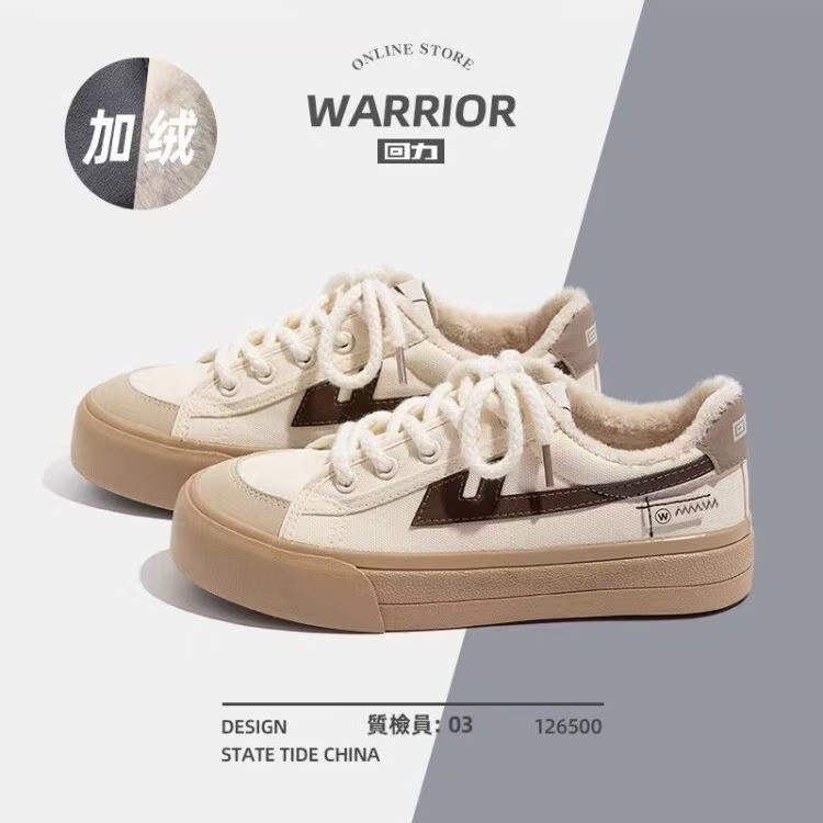 Puxar para trás sapatos de lona de lã sapatos femininos inverno na moda All-Match sapatos brancos sapatos de algodão que