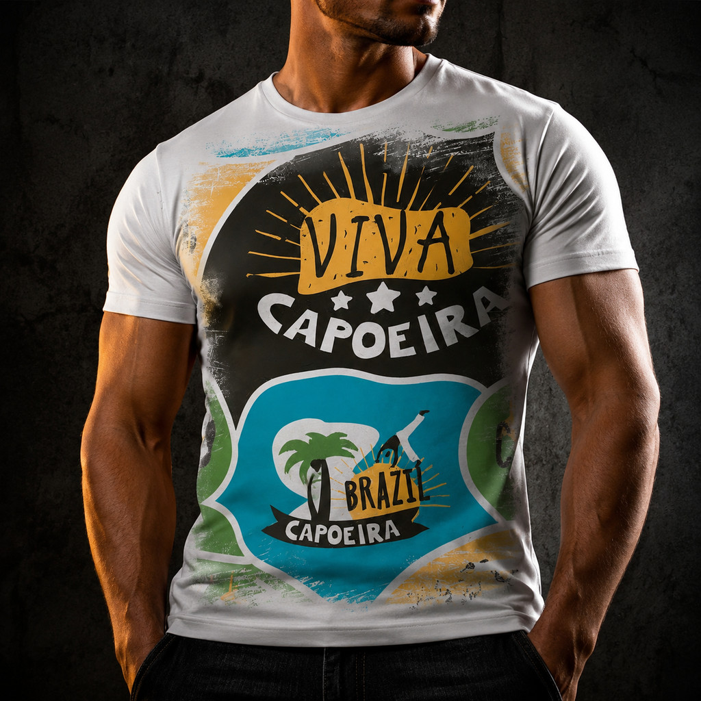 Camisa Camiseta Capoeira Dança Cultura Gingado Berimbau 2