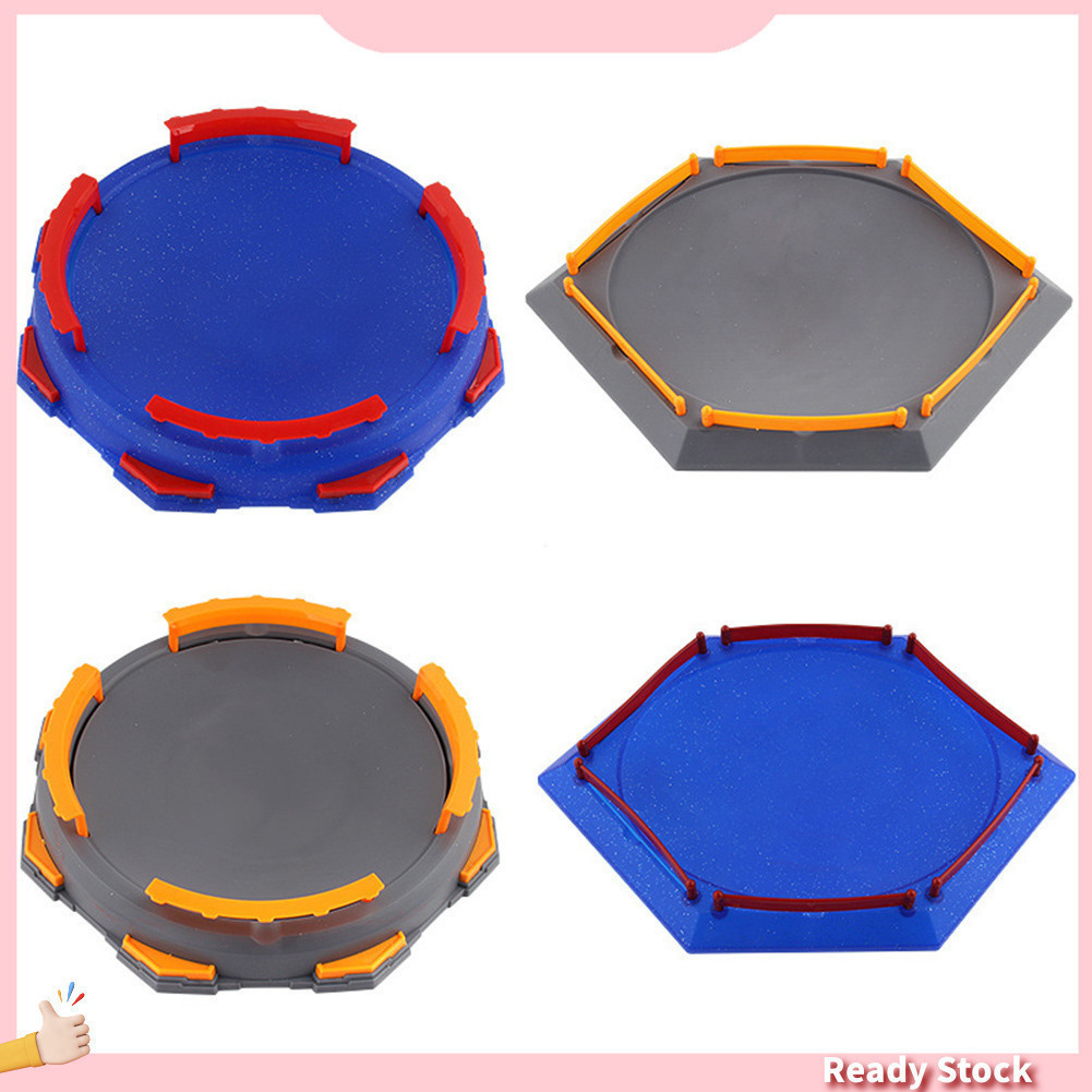 { Em Estoque } Arena de Duelo Redonda/H-ex Burst Gyro com Lançador para Beyblades CAOY - Brinquedo Infantil