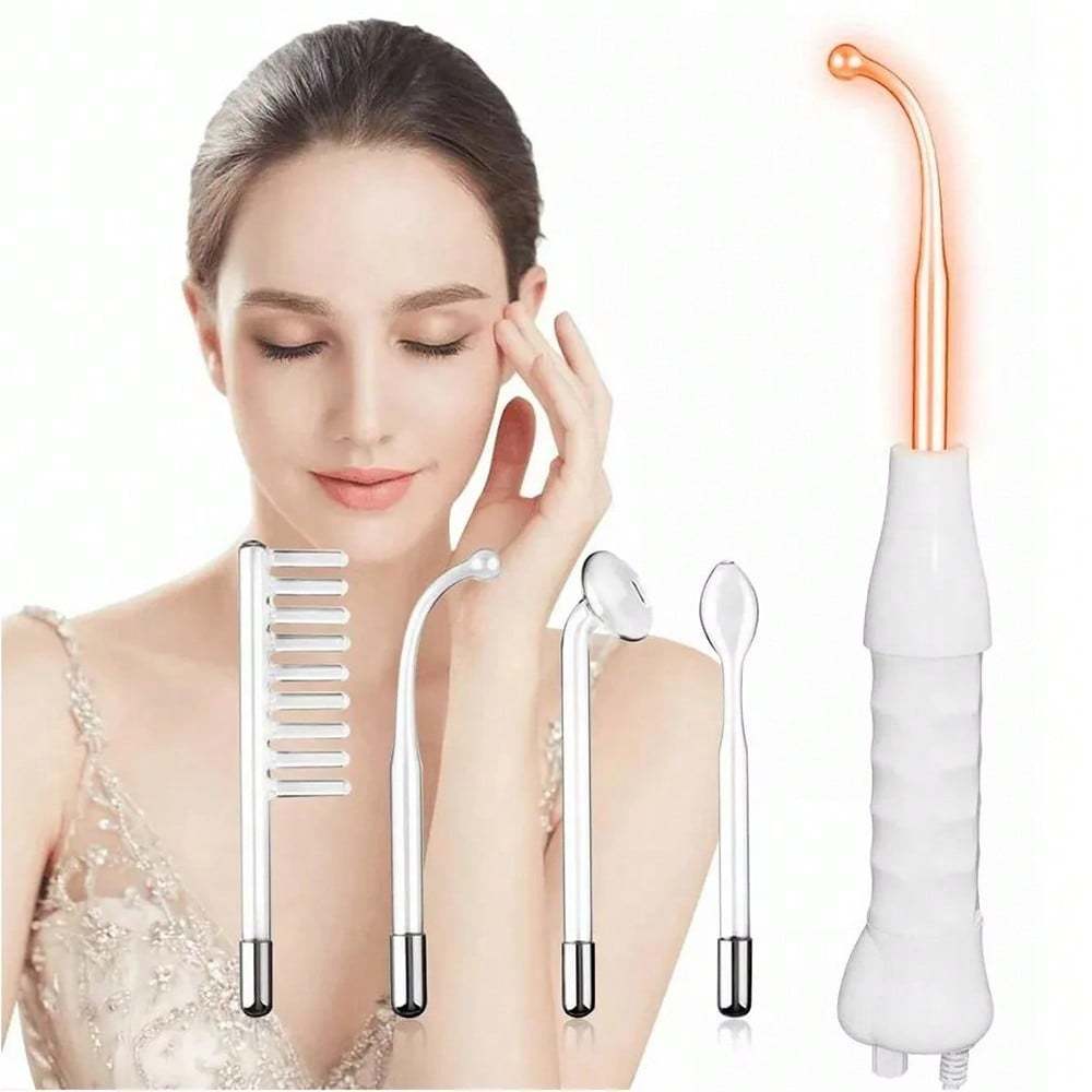 Dispositivo de Beleza com Eletroterapia de Alta Frequência e 4 Acessórios