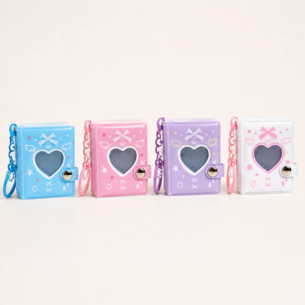 Mini Álbum K-pop Porta Foto Chaveiro com Visor -  3x4 
