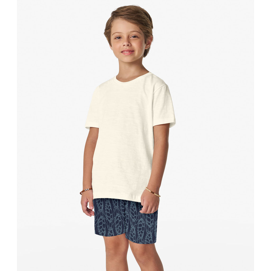 Bermuda Infantil Em Microfibra Trick Nick Azul Marinho