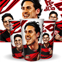Copo Flamengo Pedro 9 550ml