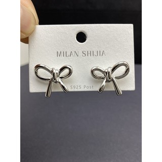 High-End simples arco prata pequenos brincos feminino 925 agulha de prata assimétrico Commuter brincos requintados