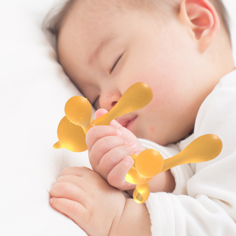 Bastão De Dentição De silicone Para Bebês Período Brinquedos Calmantes Teether Mordidas De Mão anti-Comida Mãe E Bebê