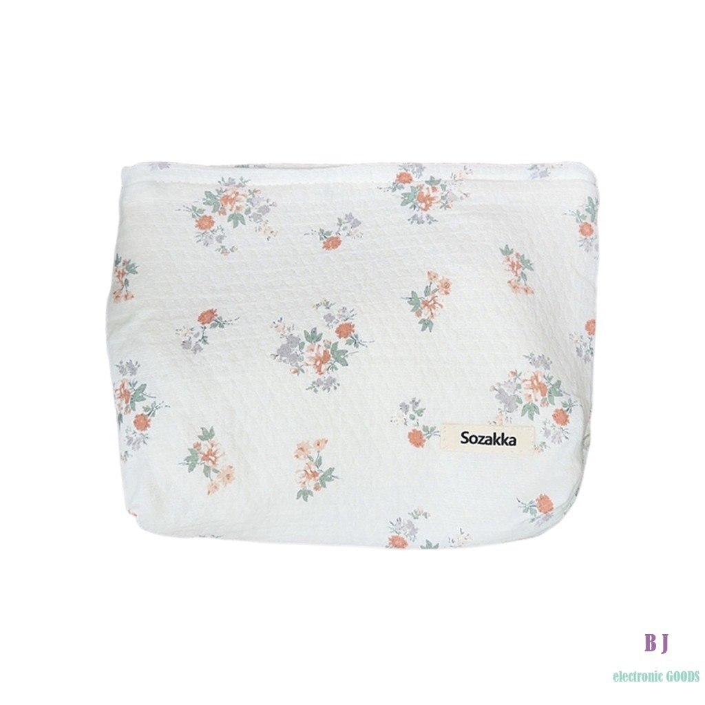 Bolsa Cosmética De Algodão De Armazenamento Portátil De Grande Capacidade Para Viagens E Uso Diário