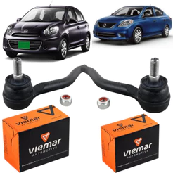Par Terminal De Direção Nissan March 2011 a 2013 Versa 2012 a 2021