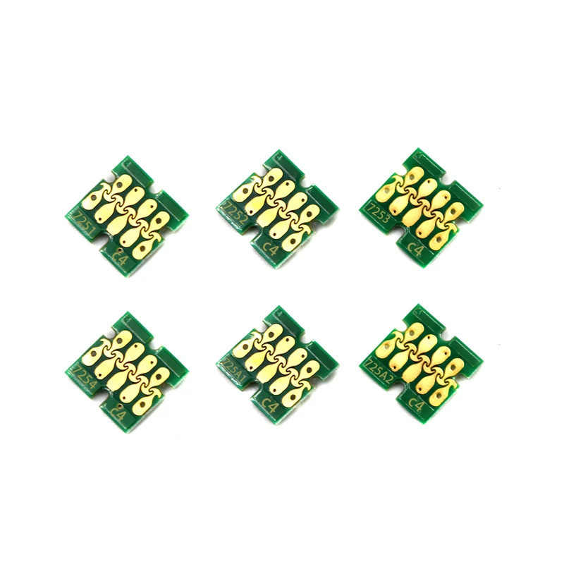 Chip De Cartucho De Tinta Branca FW T7251-T7254 T725A Para Impressoras Epson SureColor F2000 F2100 SC-F2000 F2100 F2130