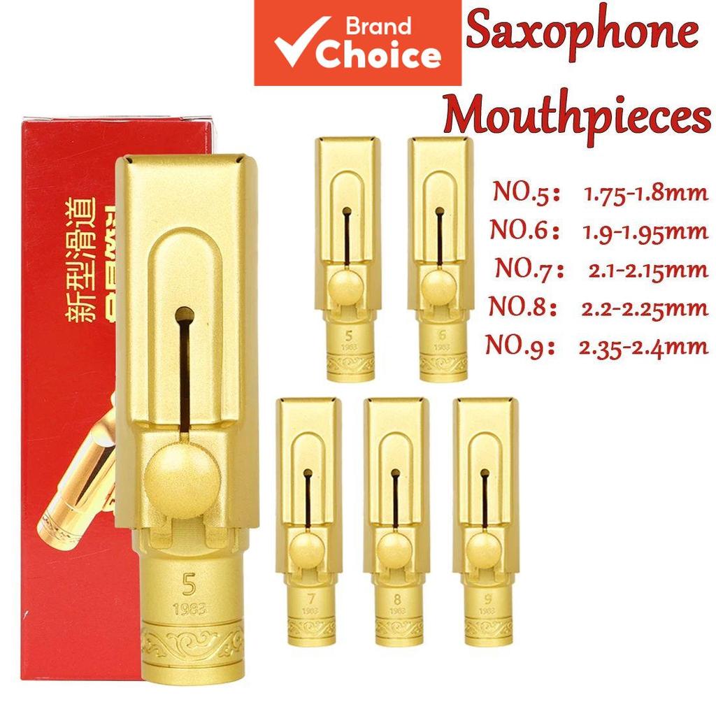 Boquilha de Saxofone Alto SLADE, cabeçote de latão escovado com revestimento dourado, design profissional de flauta