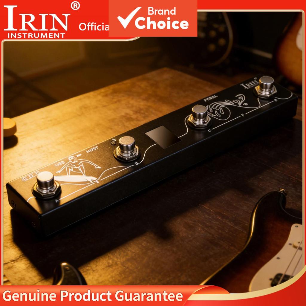 IRIN Chocolate Plus 4 botões interruptor de pedal sem fio MIDI e teclado com interface de host MIDI
