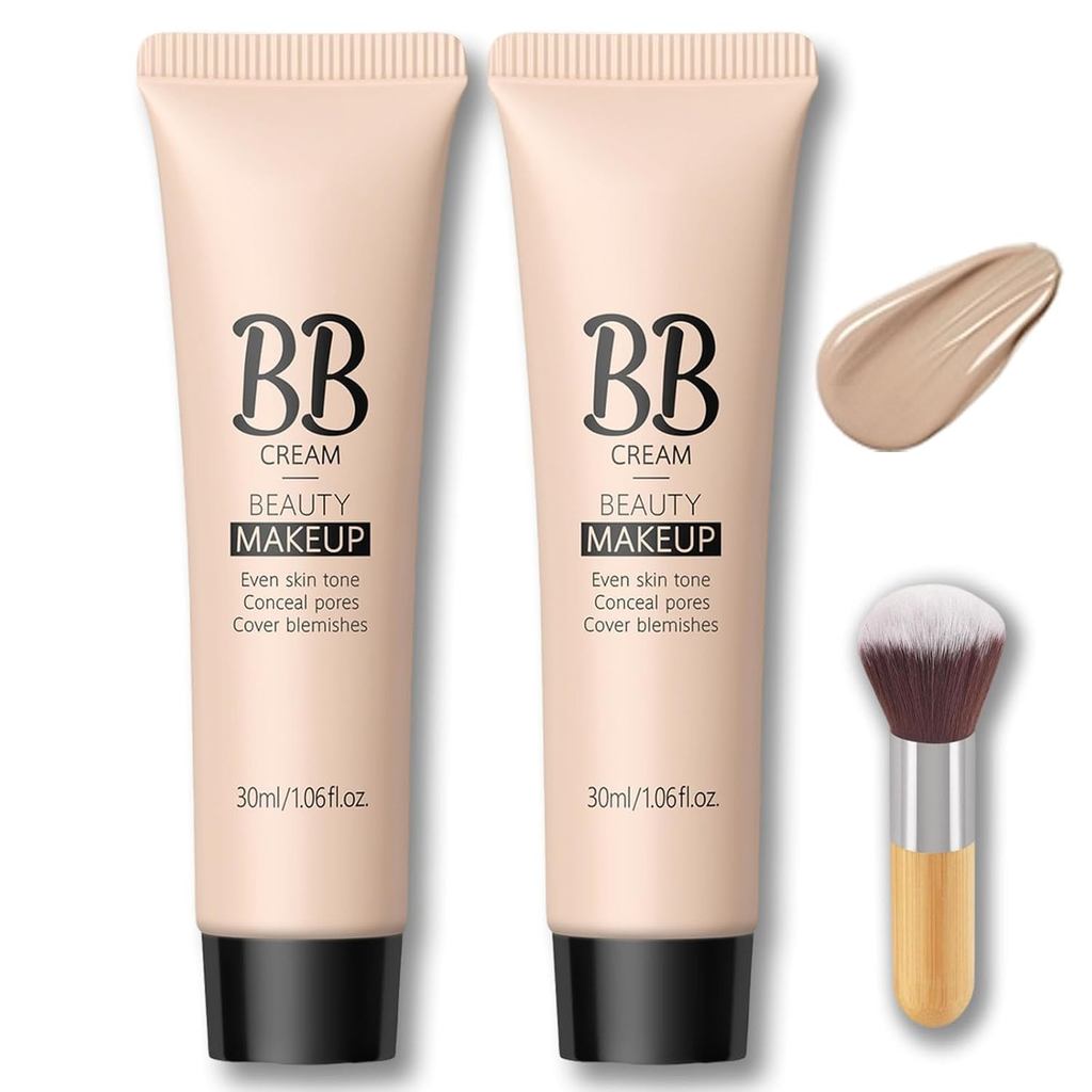 Corretivo Hidratante BB Cream, Maquiagem de Beleza BB Cream, Base e Corretivo de Cobertura Total, Corretor de Cor Bosuya