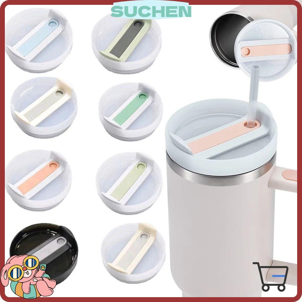 SUCHENBRI 1Pcs Tampa De Garrafa , Para Copo De Madeira Staney 40Oz , Themos Multicolor Splash Proof Plastic Lids