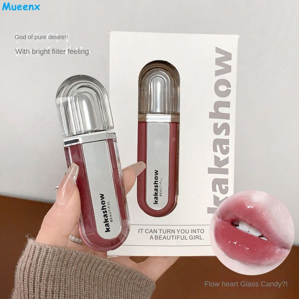 Gloss Labial Espelhado, Versátil e Ideal para o Dia a Dia, Ideal para o Dia a Dia, Ilumina a Pele, Batom e Gloss