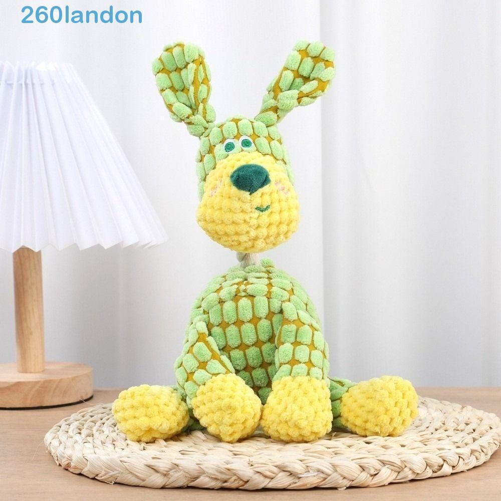 Brinquedo De Som De Pelúcia LANDON , Cães De Dentes Limpos Engraçados Roendo Em Brinquedos , De Animais De Estimação Bon