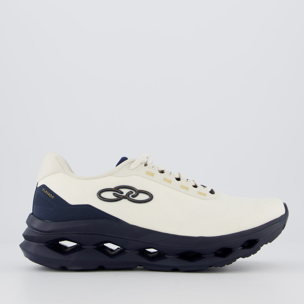 Tênis Olympikus Elevado Off White e Marinho