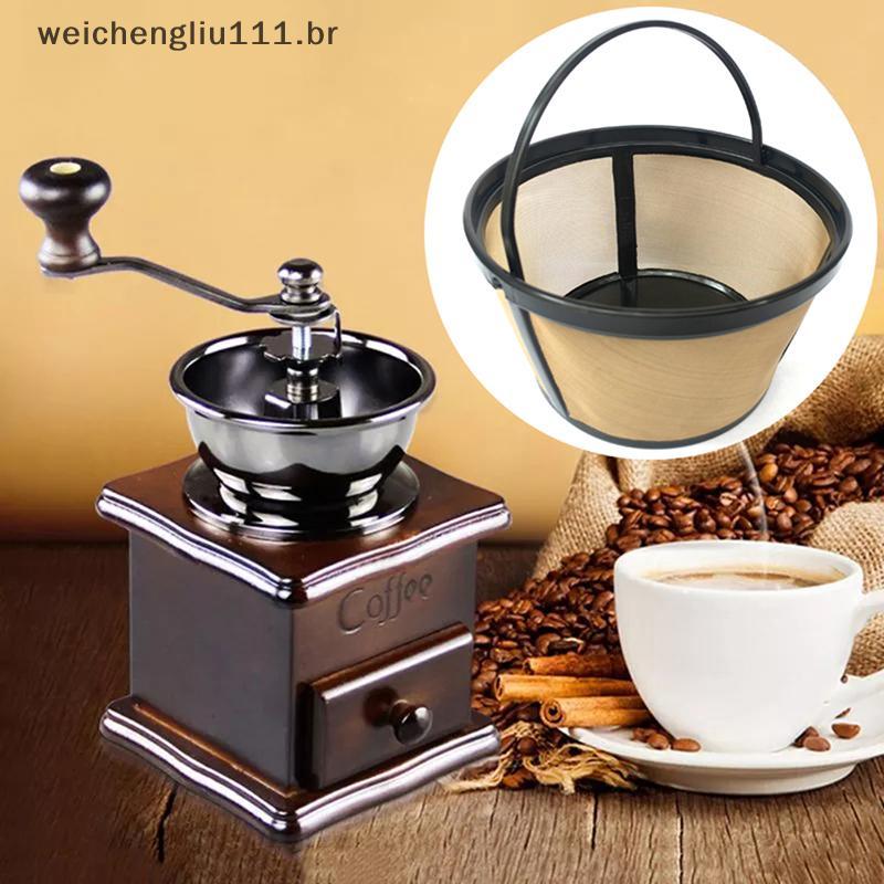 # weicheng Suporte De Filtro De Cafeteira Reutilizável Cesta De Malha Gotejadora Ferramentas De Utensílios De Cozinha .