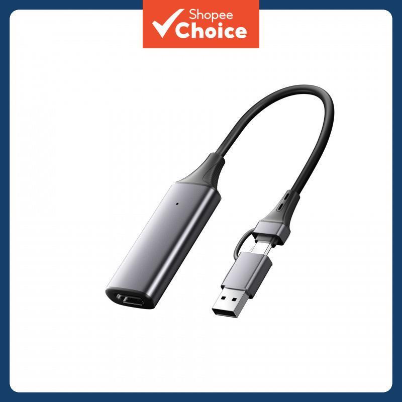 Placa de captura de vídeo HDMI 1080P 60Hz HDMI para USB Tipo C para PC Live Pro
