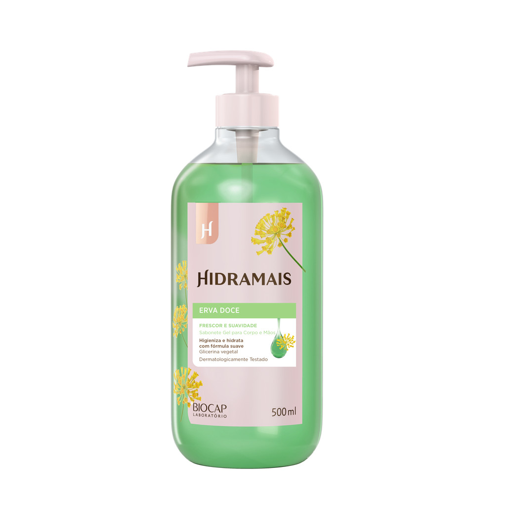 Sabonete Líquido Erva-Doce Hidramais 500ml Glicerina Vegetal