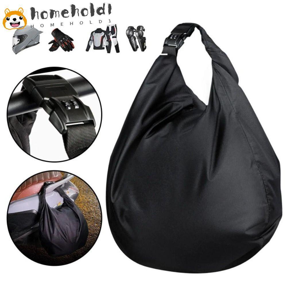 Bolsa Para Capacete De Moto HOMEUVOE , Equipamentos De Motocicleta Com Fivela De Seguro Trava Combinada , Grande Capacid