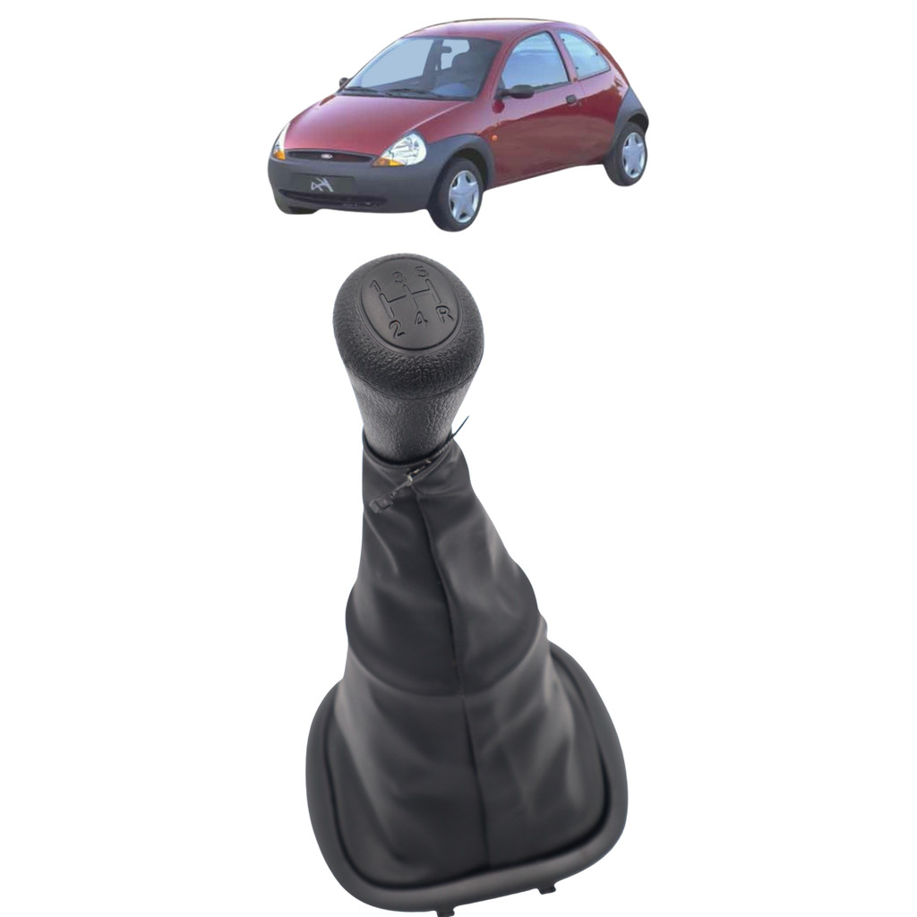 Coifa E Bola Manopla Ford Ka 1996 a 2000 C/Base e Bola Preta
