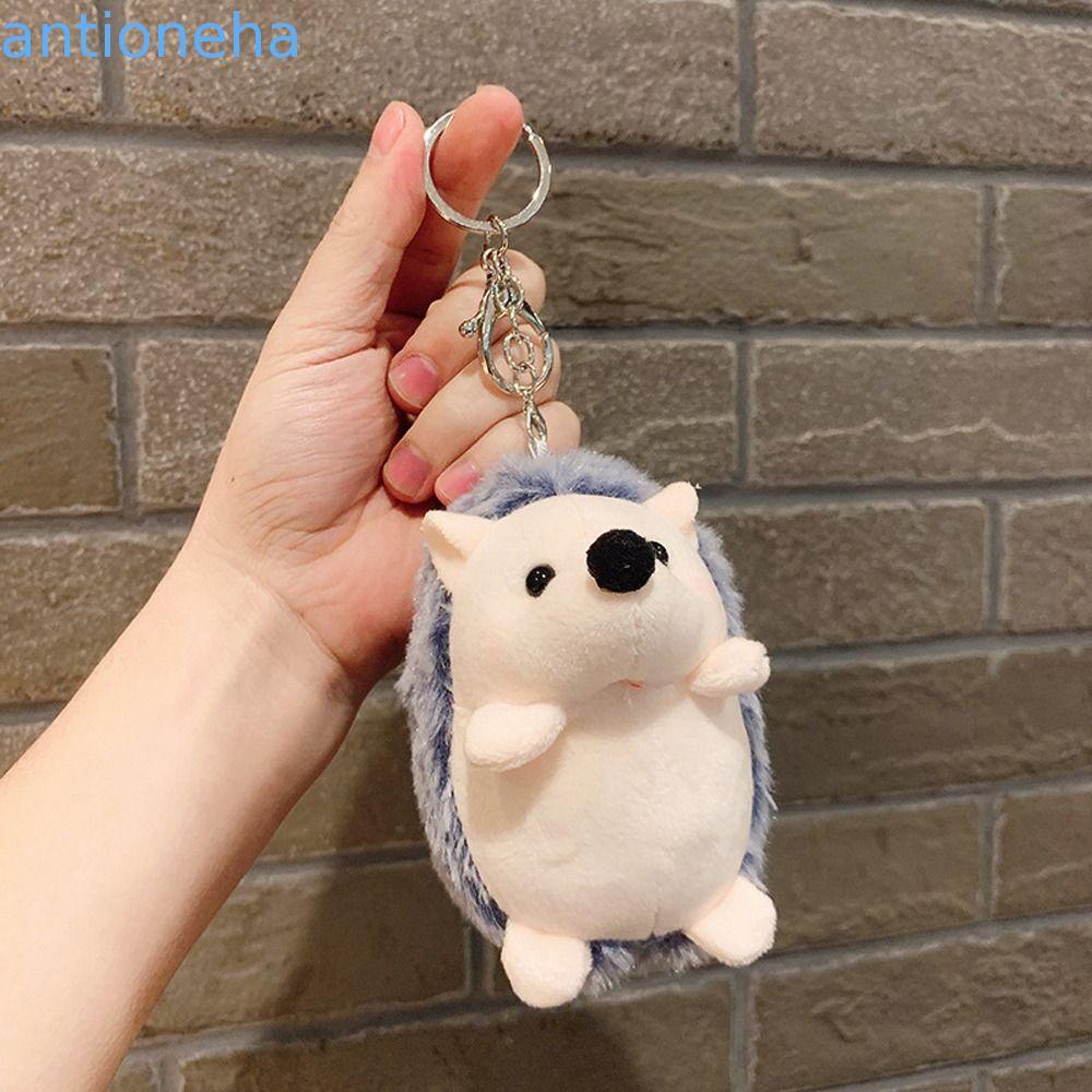 ANTIONEHA Bolsa Pingente Ouriço Pendente Brinquedo De Pelúcia Liga Menina Pendurado Ornamento Estilo Coreano Chaveiro