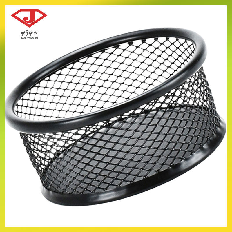 Suporte Dispensador De Clipe De Papel De Malha De Ferro Preto Para Mesa E Material De Escritório Ao Ar Livre Yujingyouzh