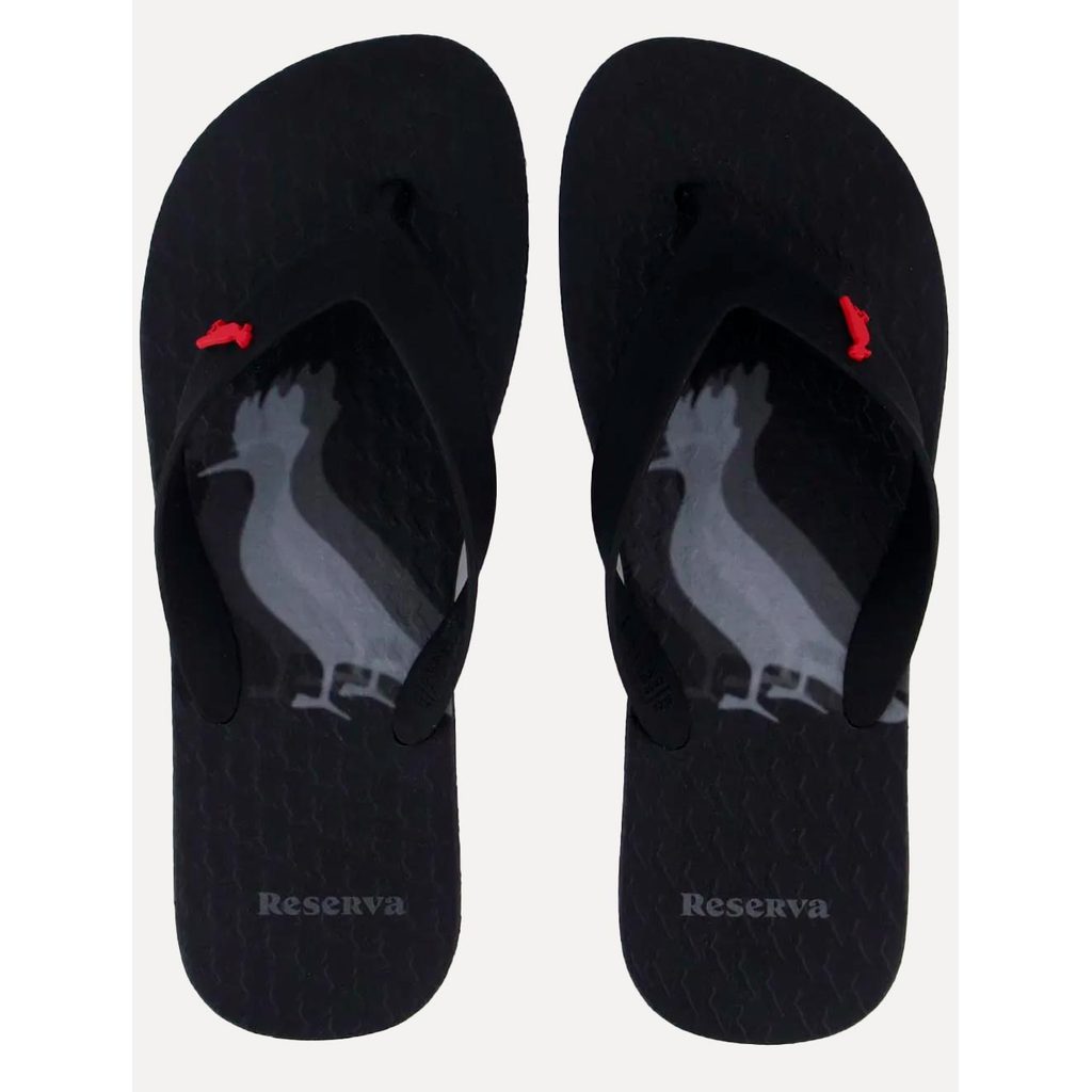 Imagem Chinelo Reserva Masculino Pica-Pau Blur Preto