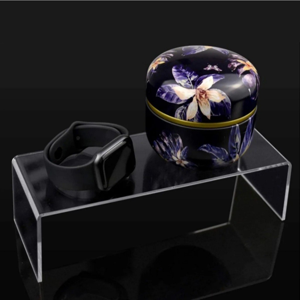 Plataforma Retangular 14 cm em Acrílico Expositor Boneco Action Figure Perfume Maquiagem Organizador