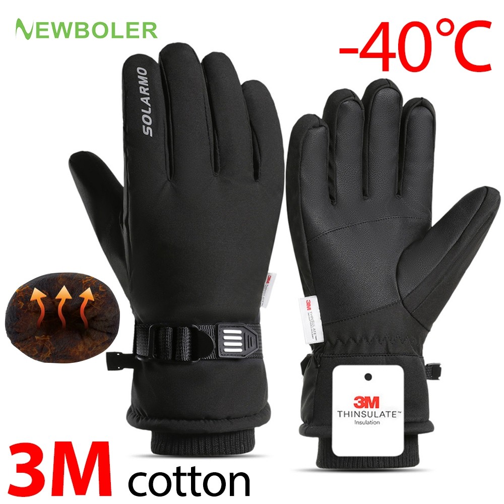 À Prova Dwaterproof Água Inverno Quente Luvas De Ciclismo Esportes Ao Ar Livre Correndo Equitação Motocicleta Esqui Tela