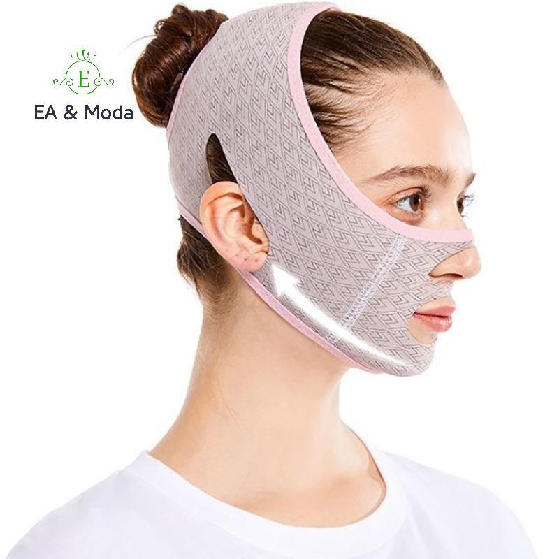 EA & Moda 3D Reutilizável Respirável Beleza Mulheres Anti Rugas Emagrecimento Bandagem V Shaper Full Face Lift Máscara D