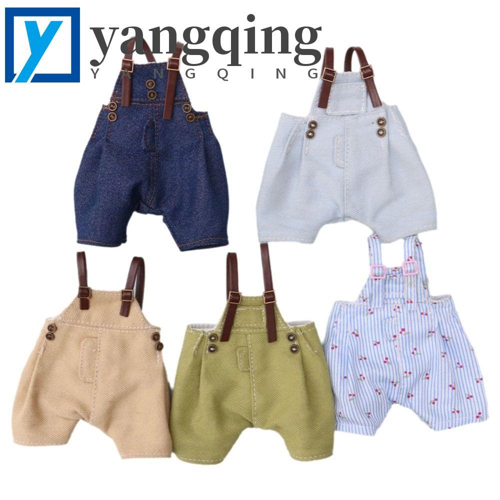 Roupas De Boneca YANGQING Bjd , Calças Jeans De 15-20 Cm , Roupa Diária Com Suspensório , Macacão