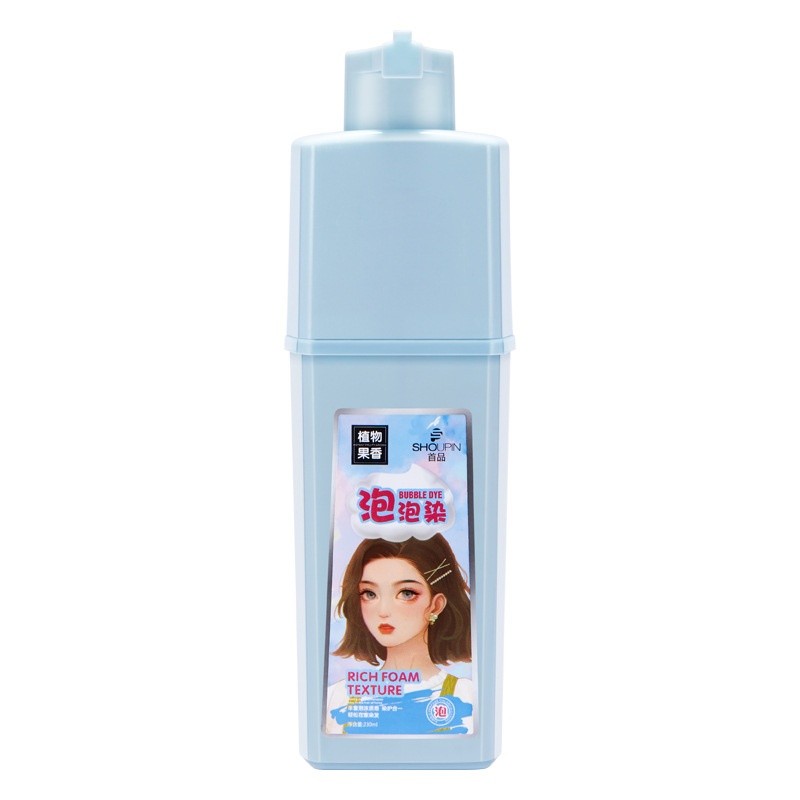 Planta bolha tintura de cabelo castanha marrom fragrância pura azul preto tintura de cabelo creme preguiçoso branco para