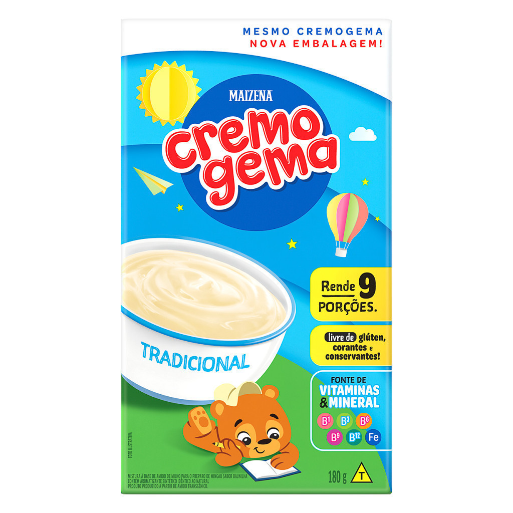 Mingau Tradicional Maizena Cremogema - Caixa 180g 🍚 TMB02