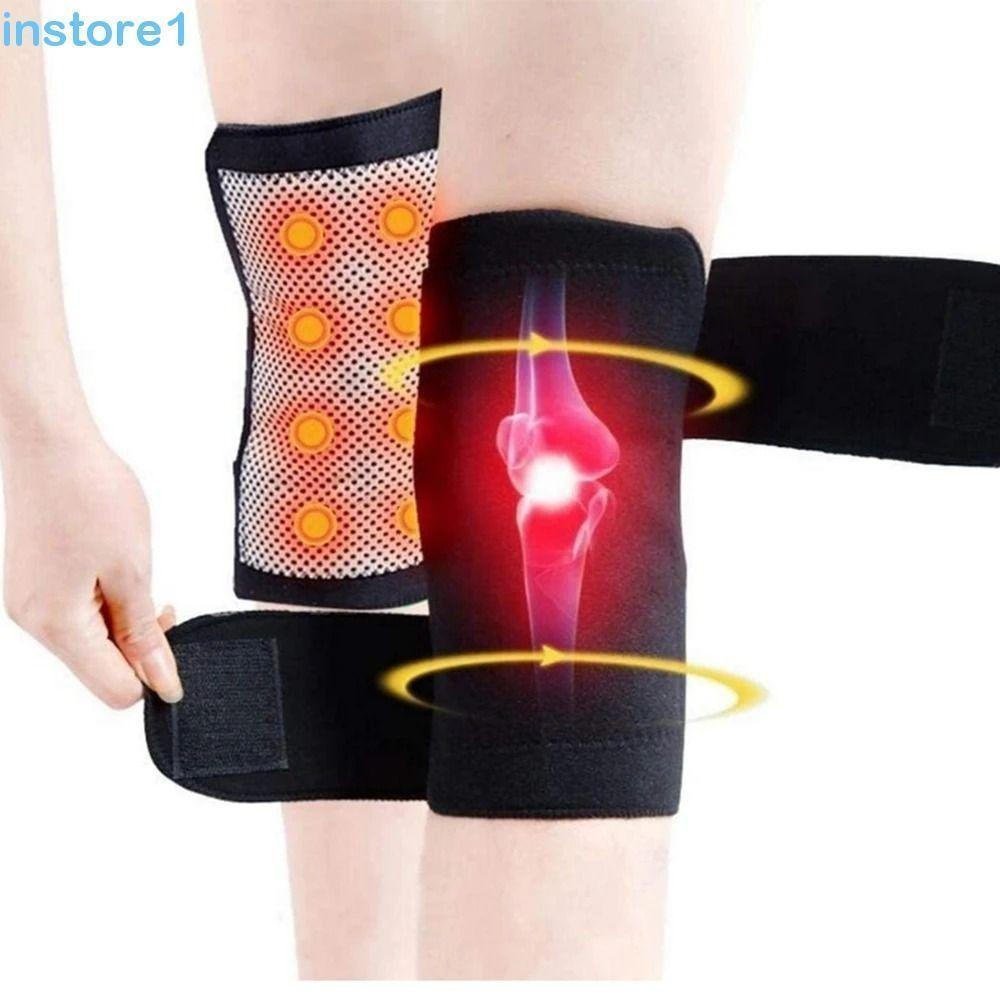 Joelheiras De Terapia INSTORE , Ajustáveis Com Autoaquecimento , Massageador De Joelho De Tamanho Médio