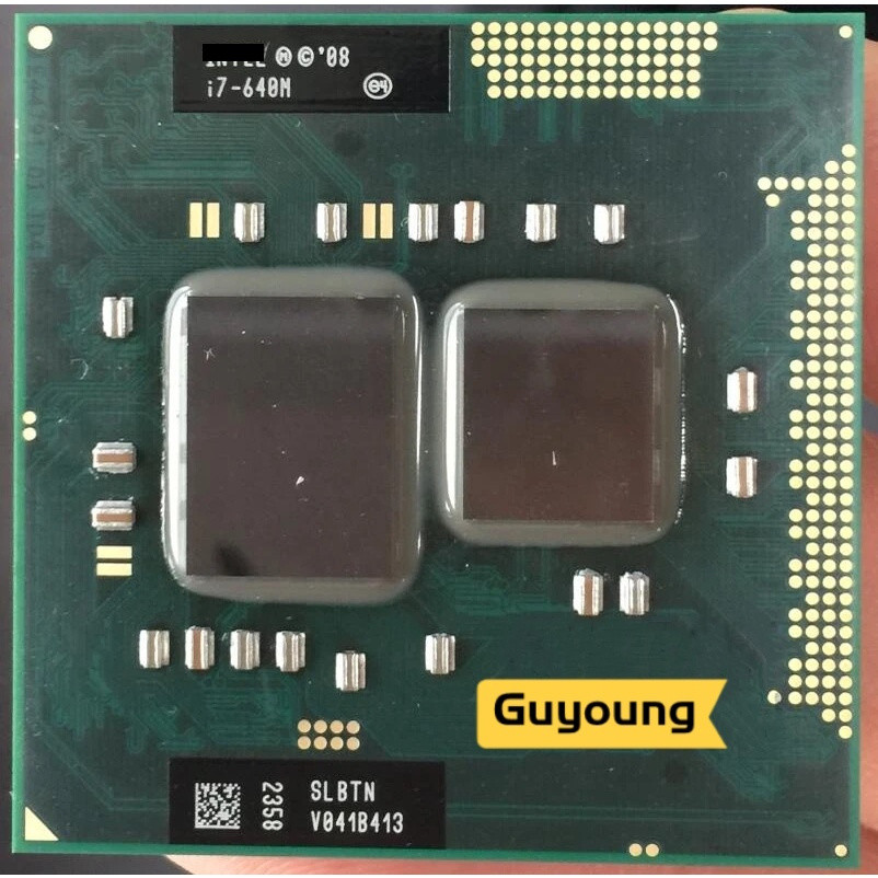 Processador Core i7-640M 4M Cache 2.8GHz 3.46GHz SLBTN TDP 35W PGA988 CPU para Laptop Compatível com HM55 HM57 QM57