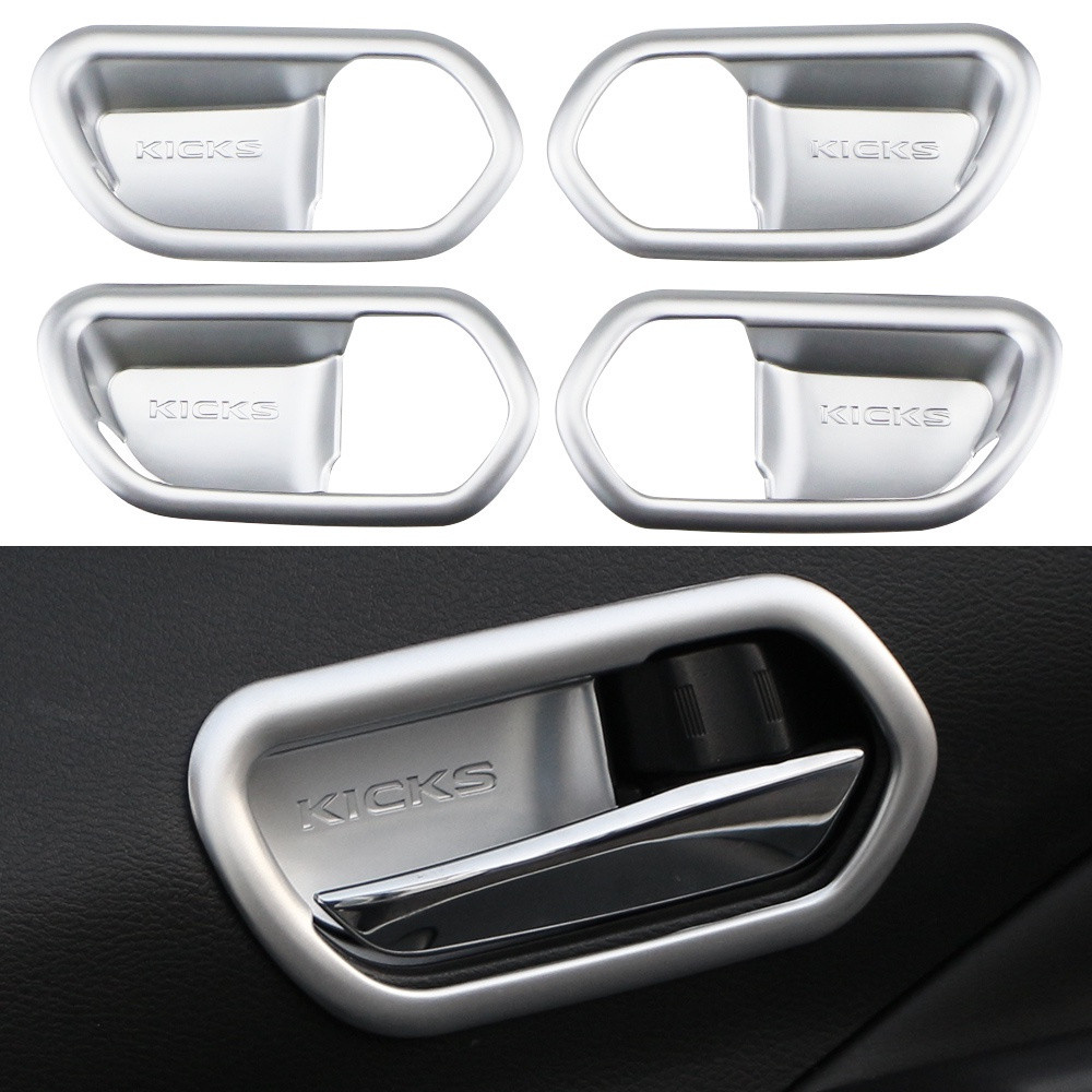 4 Pçs Interior Do Carro Porta Tigela Capa Decoração Caixa Adesivo Para Nissan Kicks 2017-2022 Acessórios