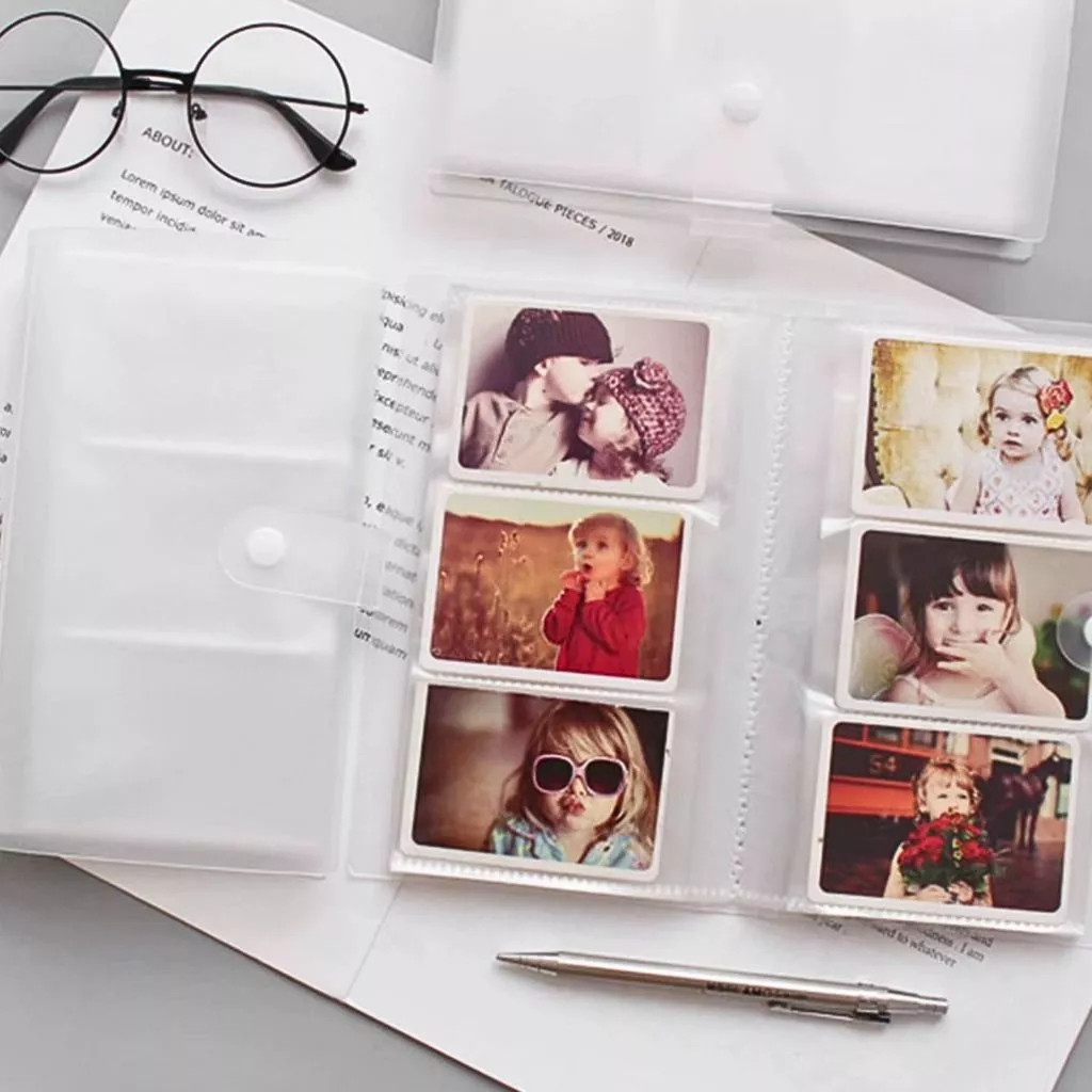 Livro De Cartão De Visita Com 120 Slots Álbum De Fotos Polaroid De 3 Polegadas Pasta De Armazenamento De Bilhete — imagem 2 de 2