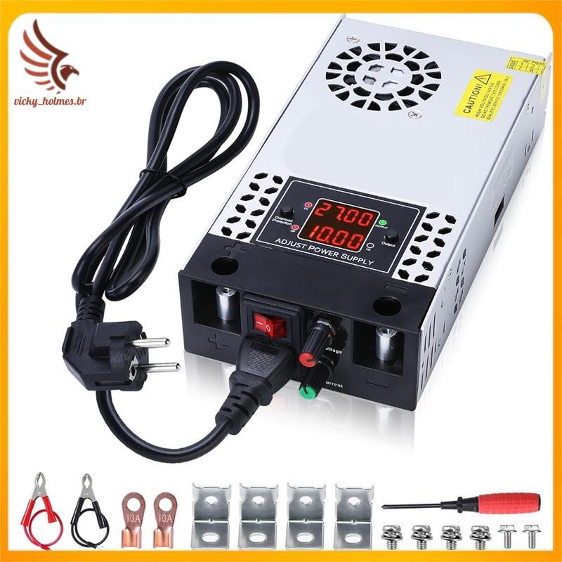 [vicky_holmes.br] Fonte De Alimentação Ajustável 0-50V 10A 500W Conversor AC Para DC 5V 9V 12V 24V 48V Tiras De LED CCTV