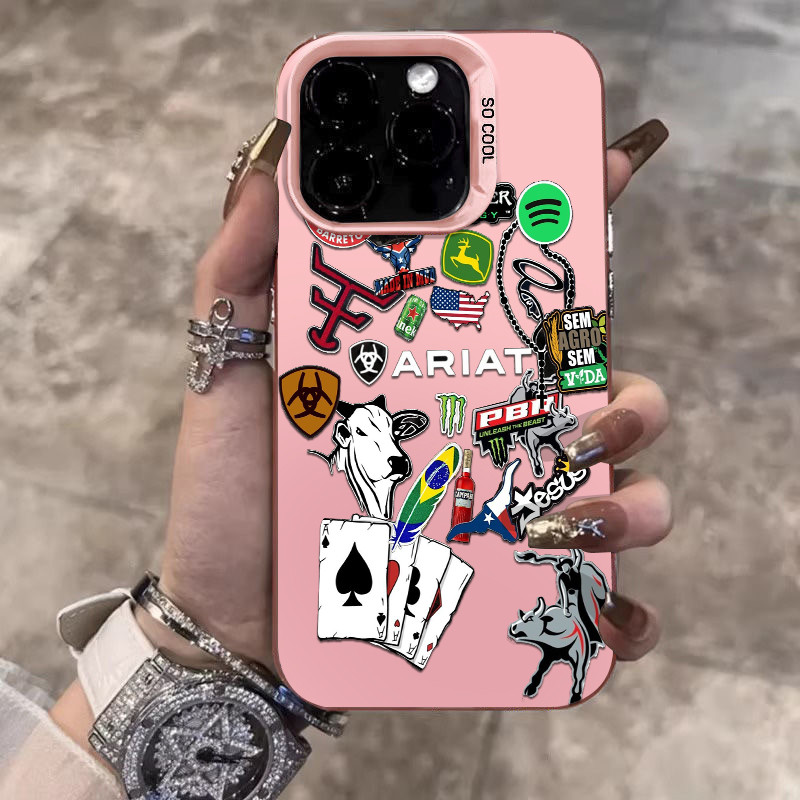 Capinha anti impacto de agro sertanejo logo para iPhone x xr xs max 14 11 12 13 15 16 pro max 12 pro capa Protetora