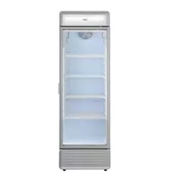 Refrigerador Expositor Vertical HQ 439L Porta de Vidro Duplo LED e Trava Cinza HQ-439REVPVX
