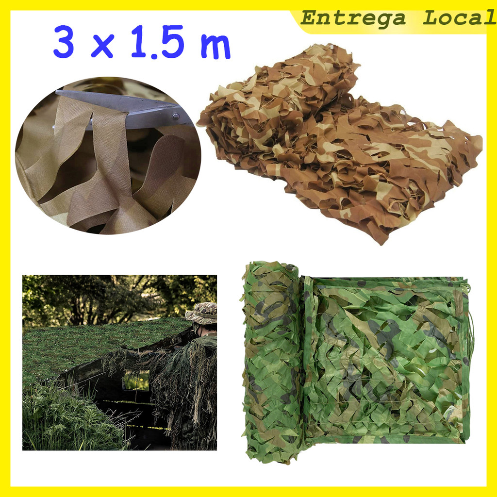Rede cega camuflada de 3x1.5m, adequada para caça, pátio, Camping, fazenda e veículo, decoração oculta