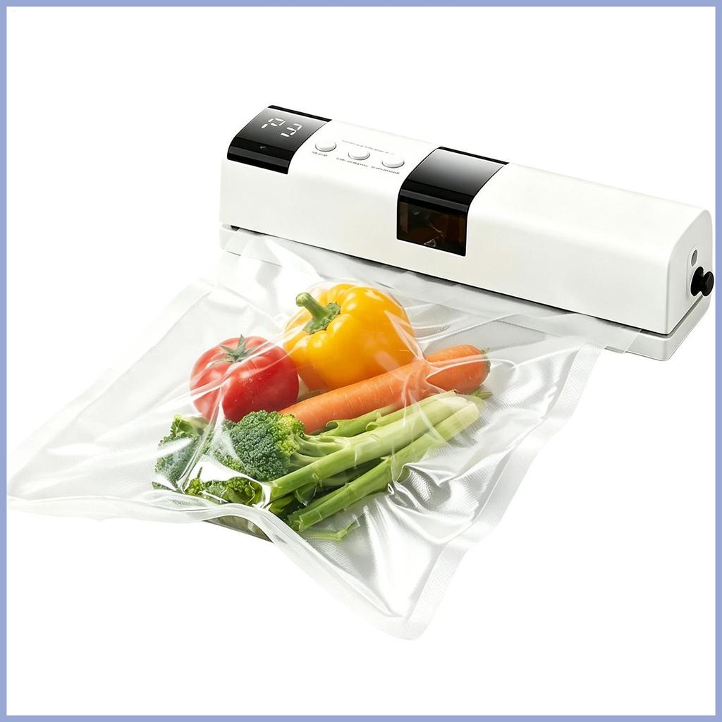 Aferidor Do Vácuo Portátil Display LED Máquina De Selagem Bancada Para Refeições Carne Lanches Mueadybr