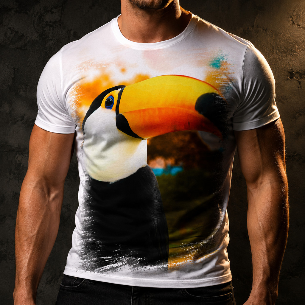 Camiseta Tucano Pássaro Natureza Ave A
