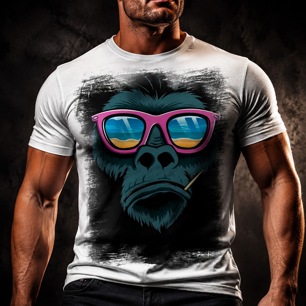 Camisa Camiseta Macaco Gorila Primata Tumblr
