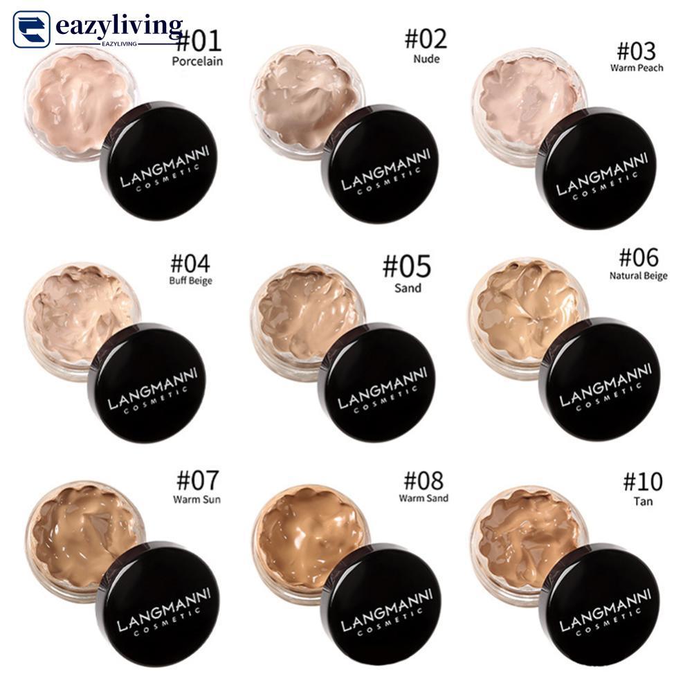EAZYLIVING 2 Em 1 Corretivo Macio Creme Base E Bronzer Cobertura Edificável Maquiagem Facial Para Uso Diário Olheiras Ma