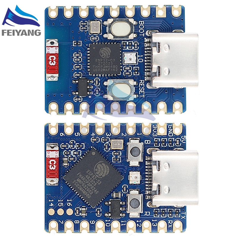ESP32-S3 zero/C3 ESP32 mini Módulo De Placa De Desenvolvimento Suporte WIFI , Bluetooth