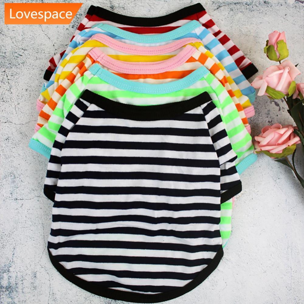LS-STORE Listra Verão Primavera Cão Camiseta Macio Pequeno Médio Filhote De Cachorro Roupas Impressas Pet O8Y2